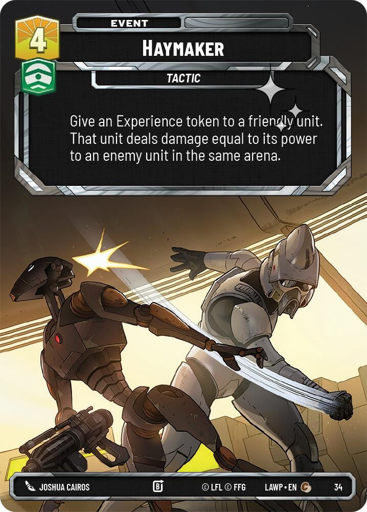 Image for Haymaker (Foil) (34) (A Lawless Time: Weekly Play Promos) - Star Wars: Unlimited