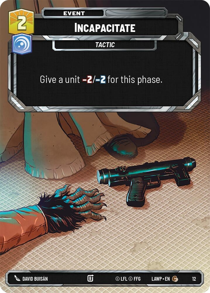 Image for Incapacitate (12) (A Lawless Time: Weekly Play Promos) - Star Wars: Unlimited