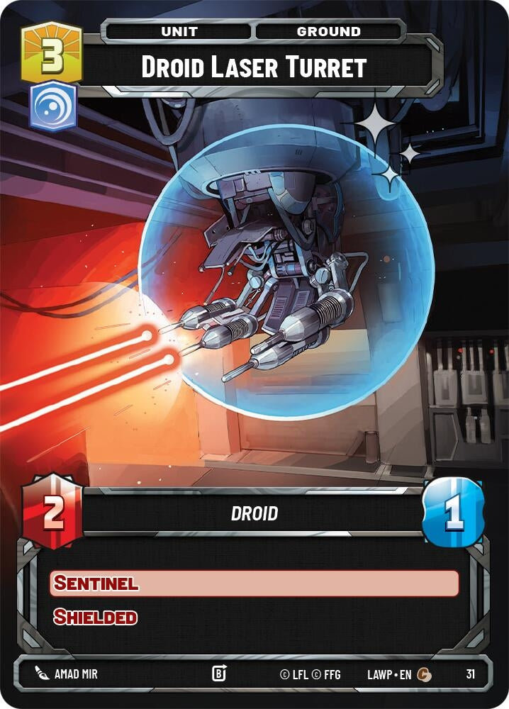 Image for Droid Laser Turret (Foil) (31) (A Lawless Time: Weekly Play Promos) - Star Wars: Unlimited