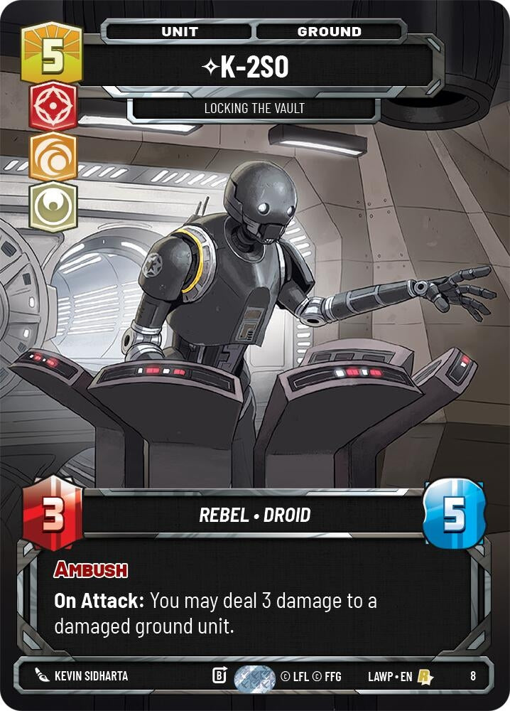Image for K-2S0 - Locking the Vault (8) (A Lawless Time: Weekly Play Promos) - Star Wars: Unlimited