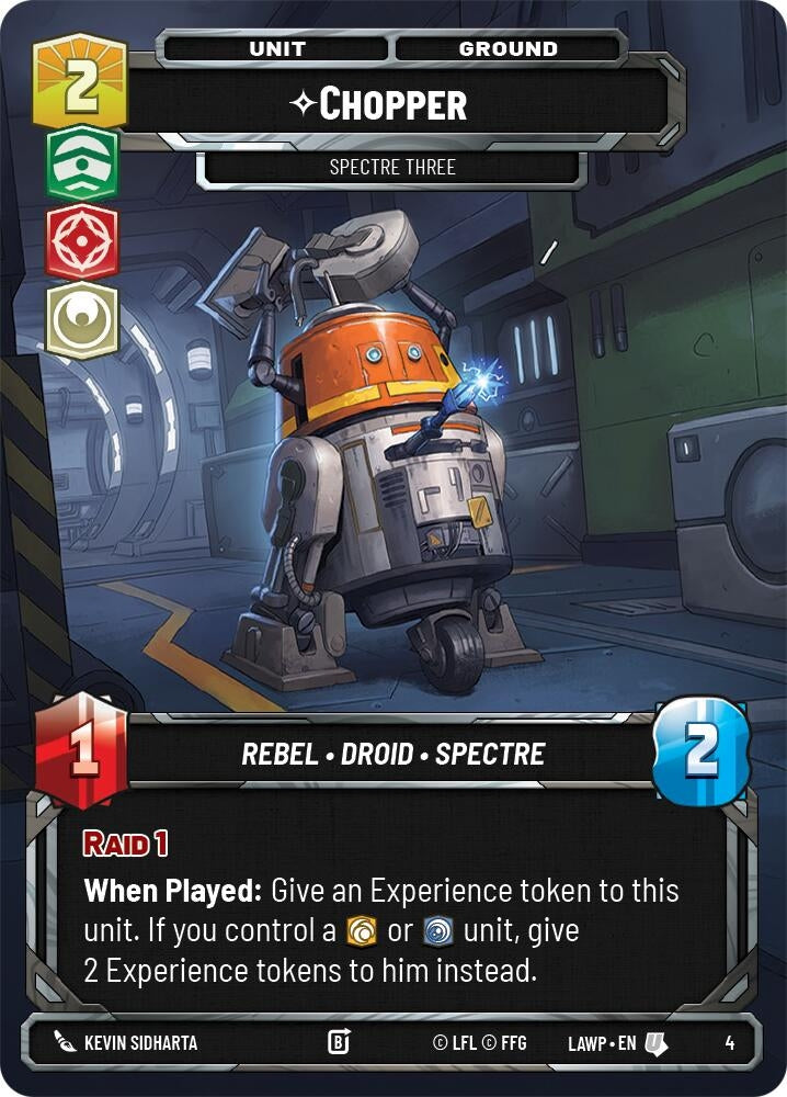 Image for Chopper - Spectre Three (4) (A Lawless Time: Weekly Play Promos) - Star Wars: Unlimited