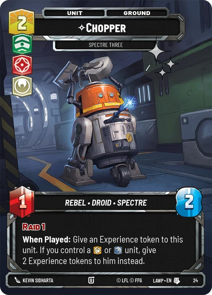 Image for Chopper - Spectre Three (Foil) (24) (A Lawless Time: Weekly Play Promos) - Star Wars: Unlimited