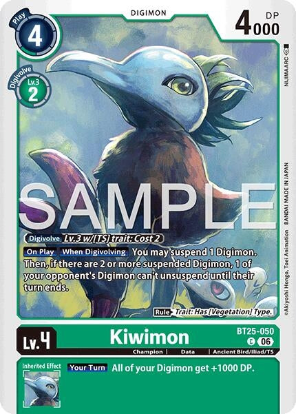 Image for Kiwimon (BT25-050 C) (Dual Revolution) - Digimon Card Game