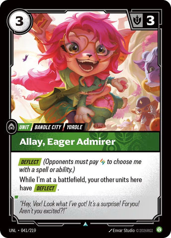 Image for Allay, Eager Admirer (041/219) (Unleashed) - Riftbound: League of Legends Trading Card Game