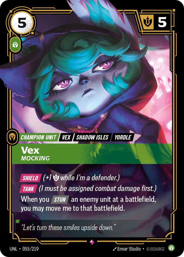 Image for Vex - Mocking (055/219) (Unleashed) - Riftbound: League of Legends Trading Card Game