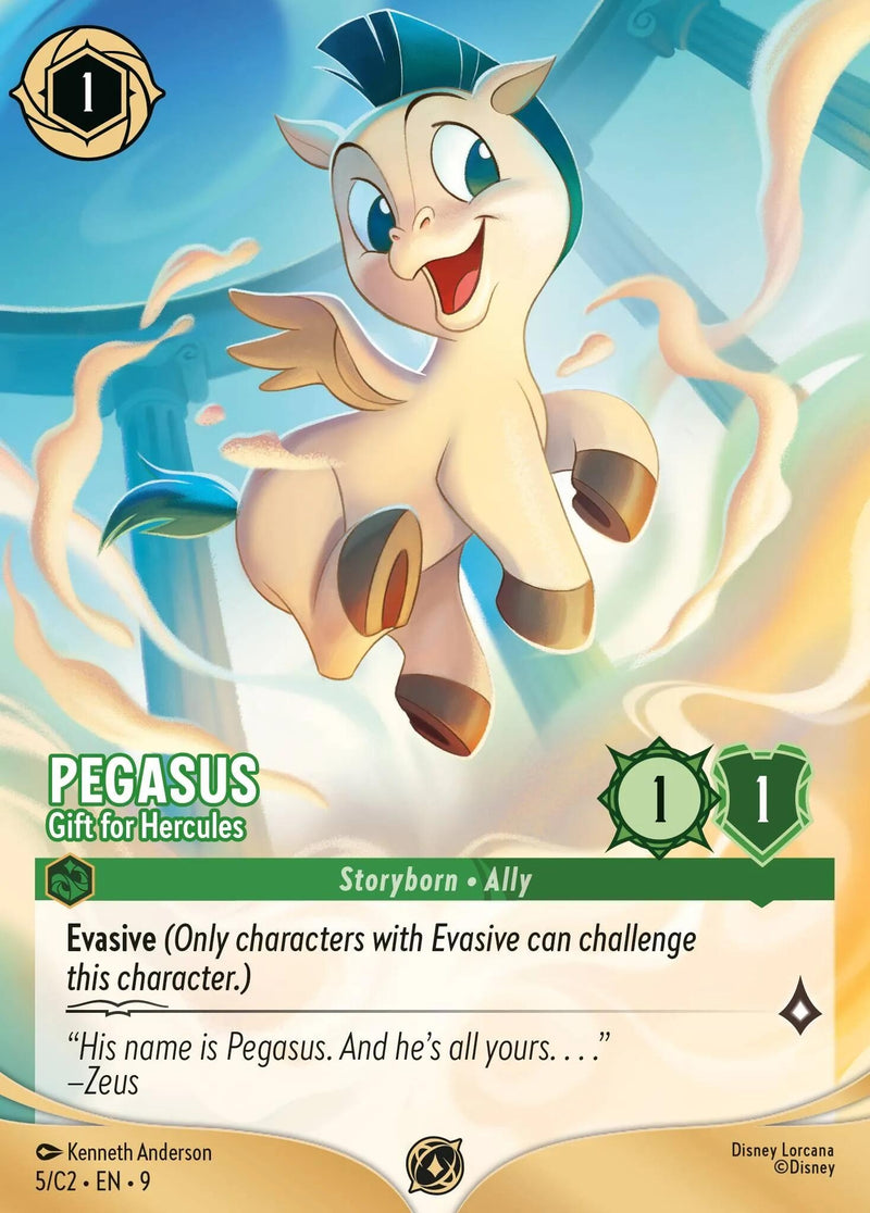 Image for Pegasus - Gift for Hercules (5) (5) (Disney Lorcana Promo Cards) - Disney Lorcana
