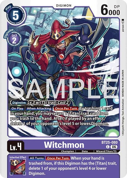 Image for Witchmon (BT25-080 C) (Dual Revolution) - Digimon Card Game