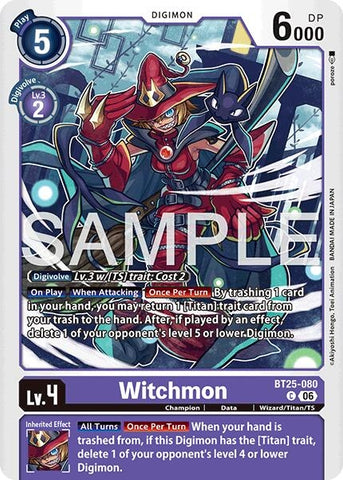 Image for Witchmon (BT25-080 C) (Dual Revolution) (BT-25) - Digimon Card Game