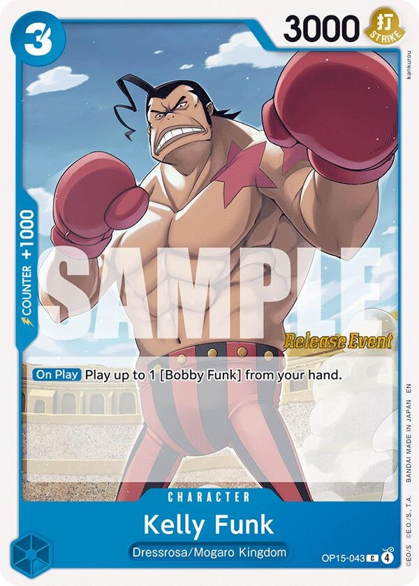 Image for Kelly Funk (OP15-043) (Adventure on Kami's Island Release Event Cards) - One Piece Card Game