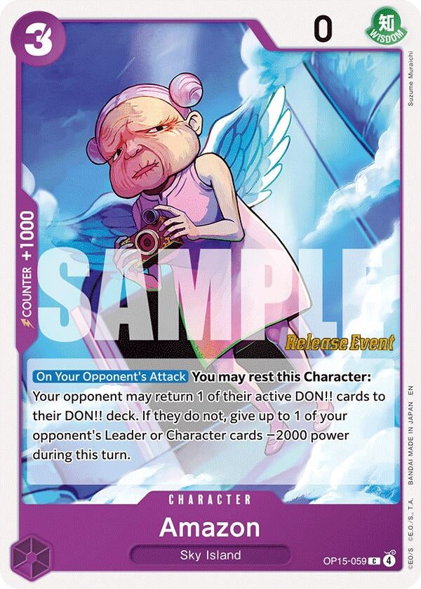 Image for Amazon (OP15-059) (Adventure on Kami's Island Release Event Cards) - One Piece Card Game