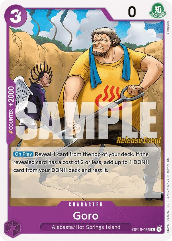 Image for Goro (OP15-065) (Adventure on Kami's Island Release Event Cards) - One Piece Card Game
