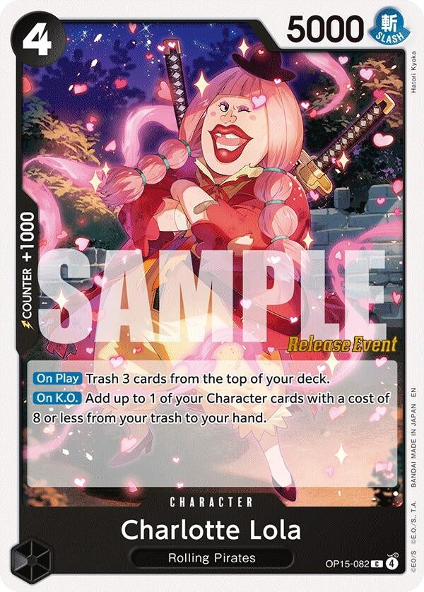 Image for Charlotte Lola (OP15-082) (Adventure on Kami's Island Release Event Cards) - One Piece Card Game