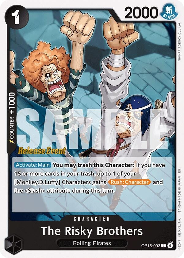 Image for The Risky Brothers (OP15-093) (Adventure on Kami's Island Release Event Cards) - One Piece Card Game