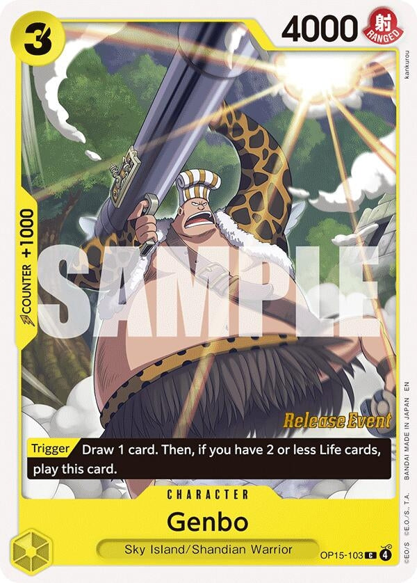 Image for Genbo (OP15-103) (Adventure on Kami's Island Release Event Cards) - One Piece Card Game