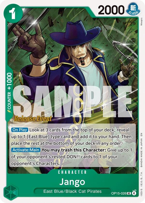 Image for Jango (OP15-026) (Adventure on Kami's Island Release Event Cards) - One Piece Card Game