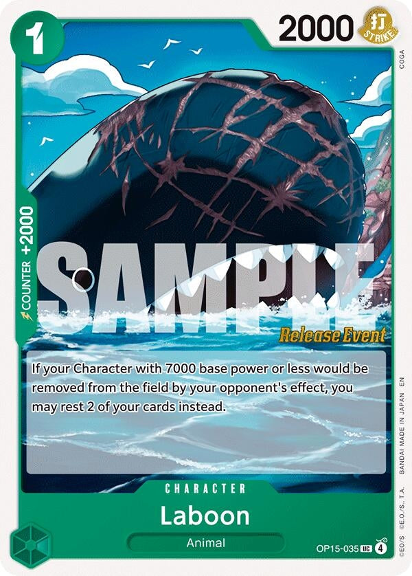 Image for Laboon (OP15-035) (Adventure on Kami's Island Release Event Cards) - One Piece Card Game