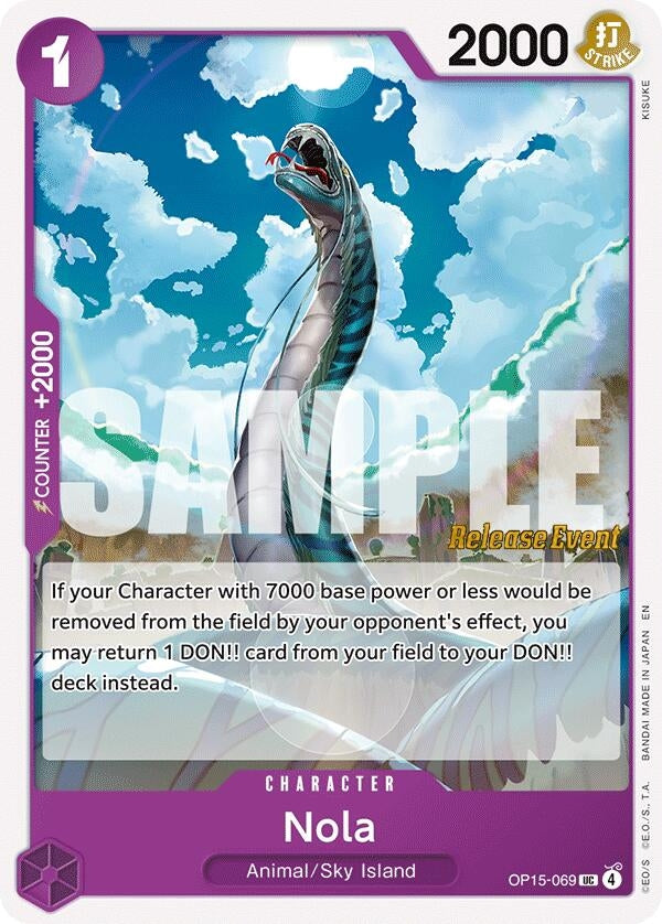 Image for Nola (OP15-069) (Adventure on Kami's Island Release Event Cards) - One Piece Card Game