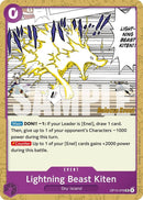 Image for Lightning Beast Kiten (OP15-076) (Adventure on Kami's Island Release Event Cards) - One Piece Card Game