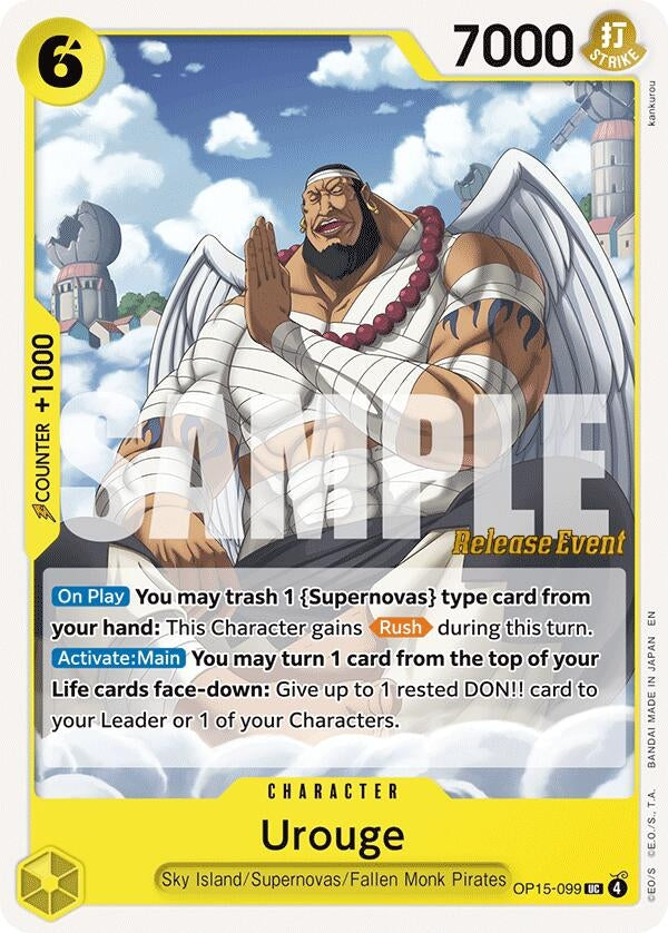 Image for Urouge (OP15-099) (Adventure on Kami's Island Release Event Cards) - One Piece Card Game