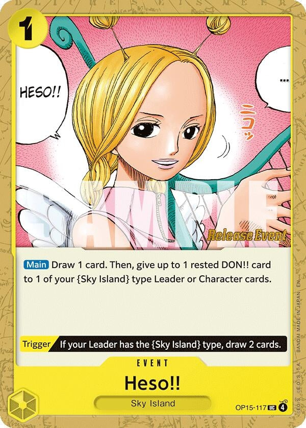 Image for Heso!! (OP15-117) (Adventure on Kami's Island Release Event Cards) - One Piece Card Game