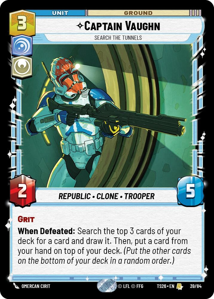 Image for Captain Vaughn - Search the Tunnels (39/84) (Twin Suns) - Star Wars: Unlimited