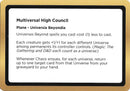 Image for Multiversal High Council (Black Lotus Unknown Planechase) (Oversize Cards) - Magic: The Gathering