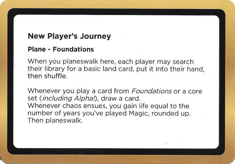 Image for New Player's Journey (Black Lotus Unknown Planechase) (Oversize Cards) - Magic: The Gathering