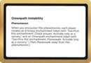 Image for Omenpath Instability (Black Lotus Unknown Planechase) (Oversize Cards) - Magic: The Gathering