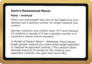Image for Sorin's Remastered Manor (Black Lotus Unknown Planechase) (Oversize Cards) - Magic: The Gathering