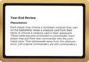 Image for Year-End Review (Black Lotus Unknown Planechase) (Oversize Cards) - Magic: The Gathering