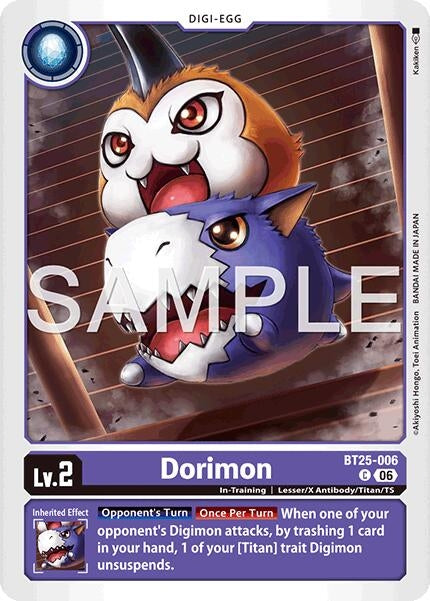 Image for Dorimon (BT25-006) (Dual Revolution) - Digimon Card Game