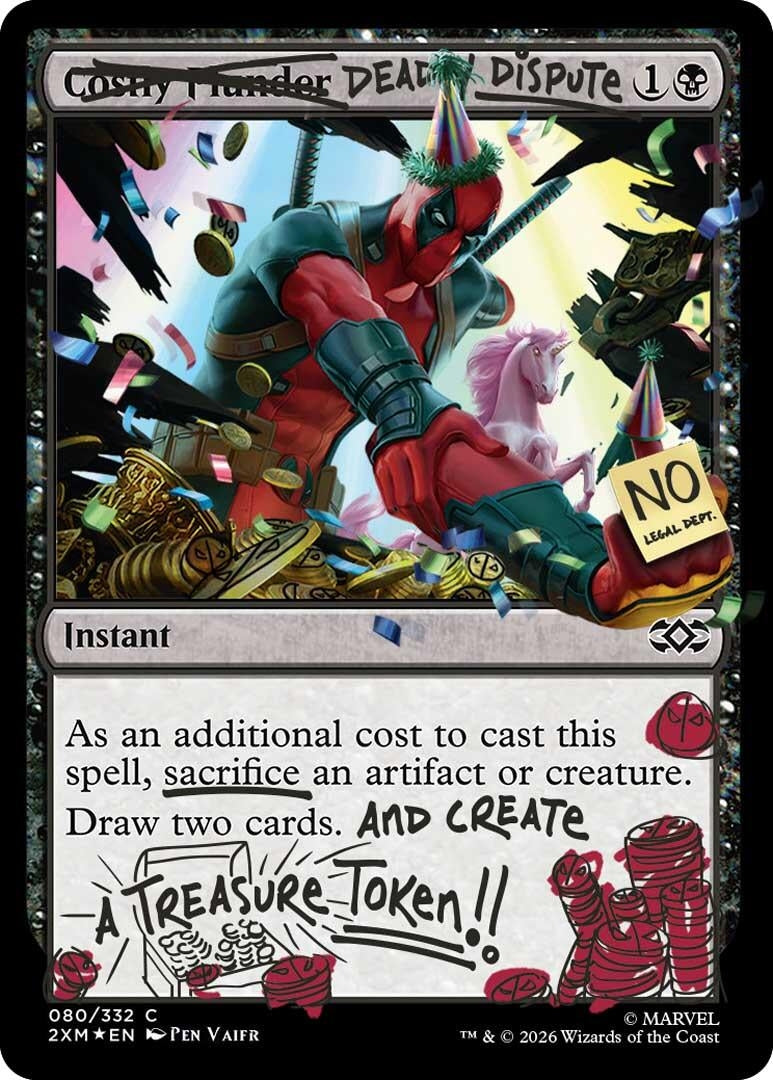 Image for Deadly Dispute (080) (Pool Party Foil) (80) (Secret Lair Drop Series) - Magic: The Gathering