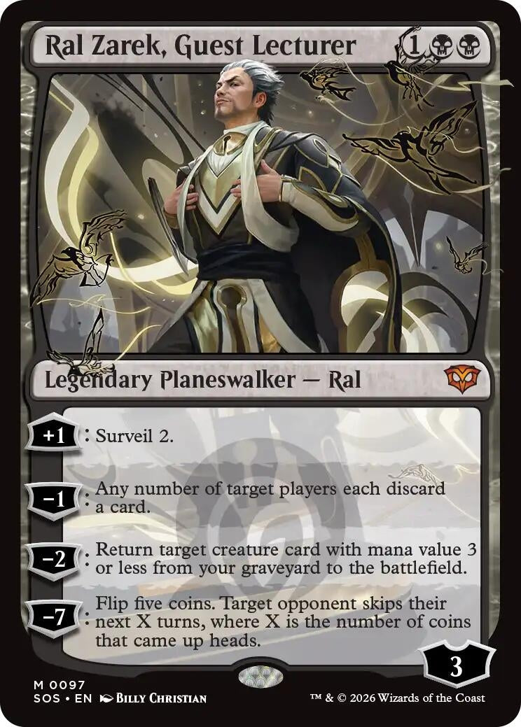 Image for Ral Zarek, Guest Lecturer (97) (Secrets of Strixhaven) - Magic: The Gathering