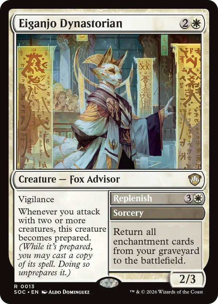 Image for Eiganjo Dynastorian (13) (Secrets of Strixhaven) - Magic: The Gathering