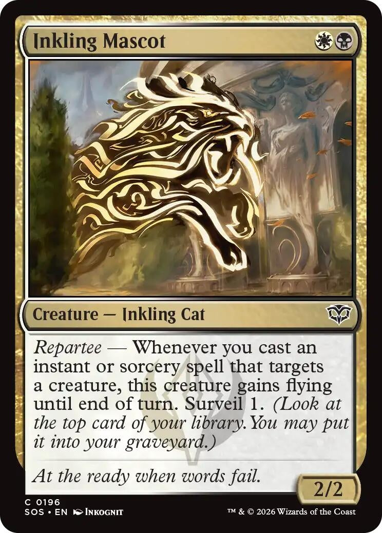 Image for Inkling Mascot (196) (Secrets of Strixhaven) - Magic: The Gathering