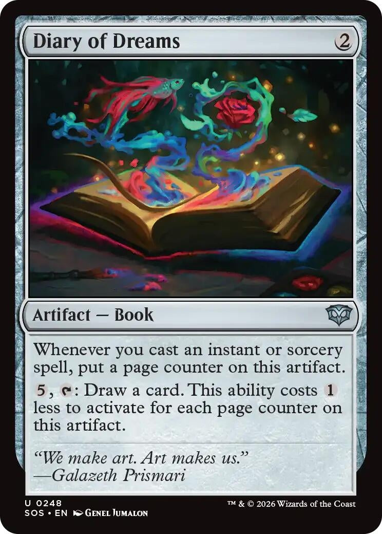 Image for Diary of Dreams (248) (Secrets of Strixhaven) - Magic: The Gathering