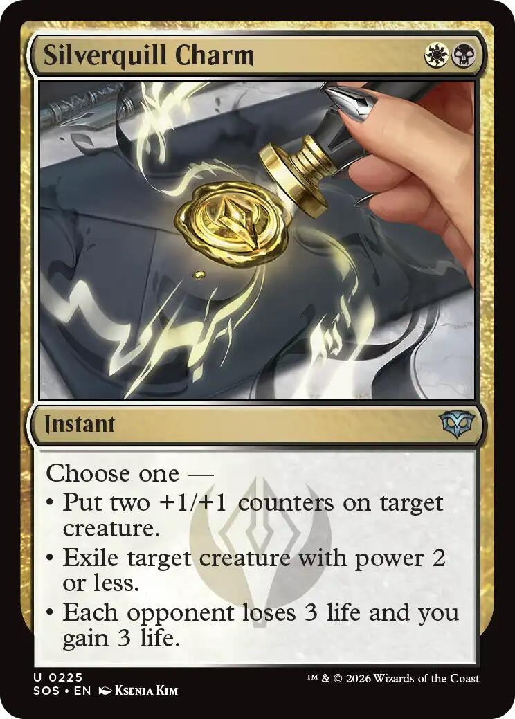 Image for Silverquill Charm (225) (Secrets of Strixhaven) - Magic: The Gathering