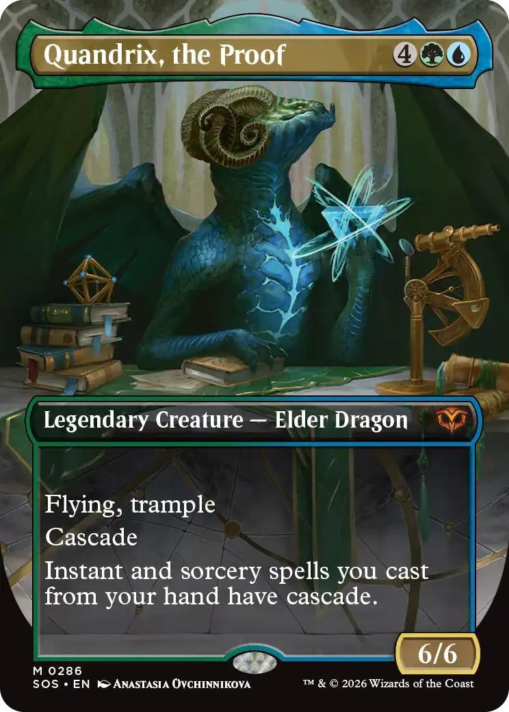 Image for Quandrix, the Proof (Borderless) (286) (Secrets of Strixhaven) - Magic: The Gathering