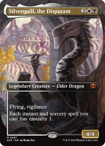 Image for Silverquill, the Disputant (Borderless) (287) (Secrets of Strixhaven) - Magic: The Gathering