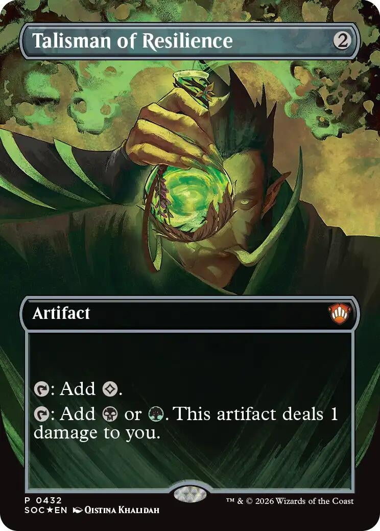 Image for Talisman of Resilience (Borderless) (432) (Secrets of Strixhaven) - Magic: The Gathering