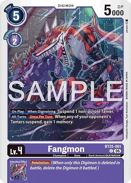Image for Fangmon (BT25-081 C) (Dual Revolution) - Digimon Card Game
