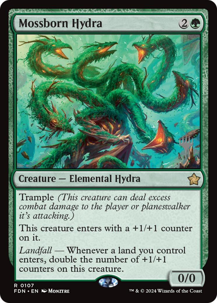Image for Mossborn Hydra (107) (Promo Pack: Lorwyn Eclipsed) - Magic: The Gathering