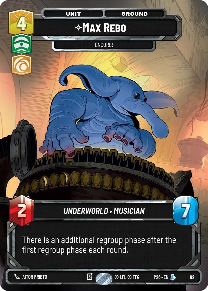Image for Max Rebo - Encore! (82) (82) (Sector and Regional Promos: Season 1) - Star Wars: Unlimited
