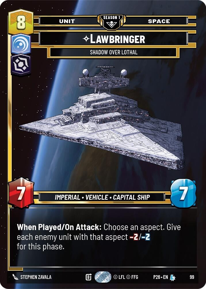 Image for Lawbringer - Shadow Over Lothal (99) (99) (Sector and Regional Promos: Season 1) - Star Wars: Unlimited