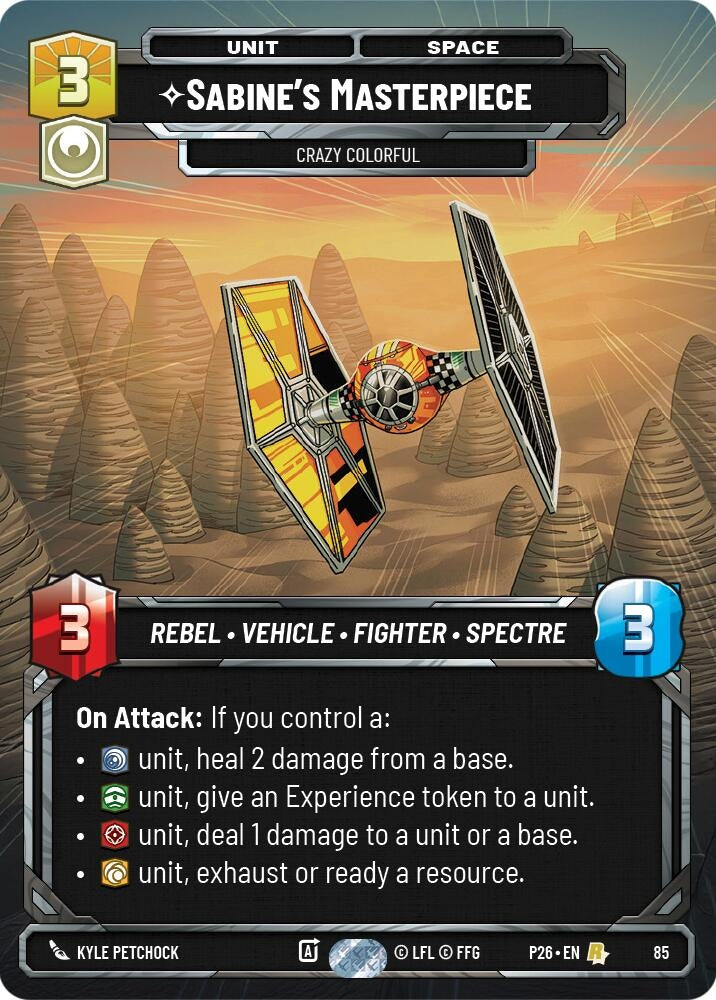 Image for Sabine's Masterpiece - Crazy Colorful (85) (85) (Sector and Regional Promos: Season 1) - Star Wars: Unlimited