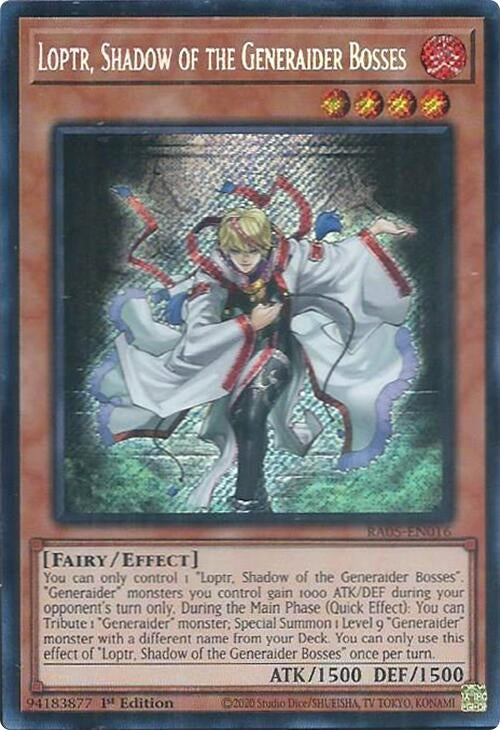 Image for Loptr, Shadow of the Generaider Bosses (Secret Rare) (RA05-EN016) (Rarity Collection 5) - YuGiOh