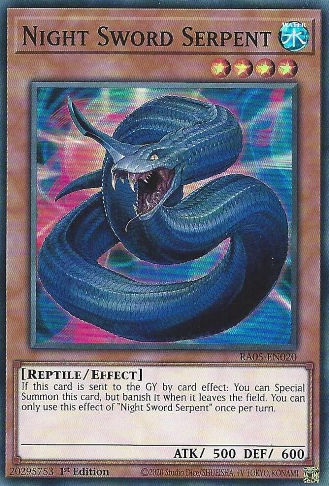 Image for Night Sword Serpent (RA05-EN020) (Rarity Collection 5) - YuGiOh