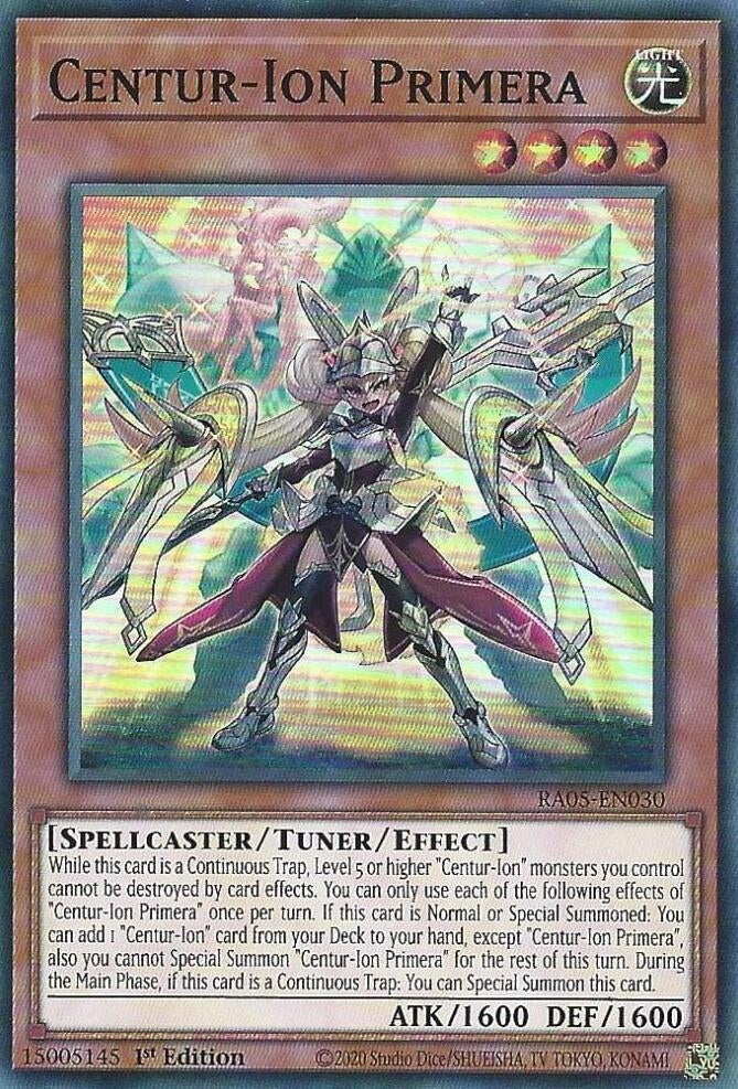 Image for Centur-Ion Primera (RA05-EN030) (Rarity Collection 5) - YuGiOh