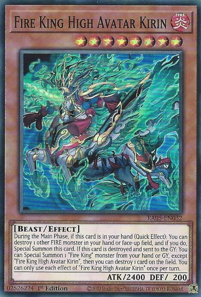 Image for Fire King High Avatar Kirin (RA05-EN032) (Rarity Collection 5) - YuGiOh