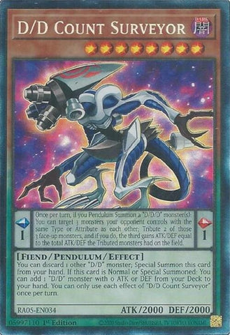 Image for D/D Count Surveyor (Collector's Rare) (RA05-EN034) (Rarity Collection 5) - YuGiOh